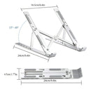 Base Suporte Para PC Notebook Alumínio Portátil Articulado Dobrável Tablet Laptop Mesa