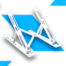 Base Suporte Para PC Notebook Alumínio Portátil Articulado Dobrável Tablet Laptop Mesa