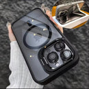 Case Capa Capinha Magsafe Pro Preta Para iPhone -iPhone 16 PRO MAX ao 11