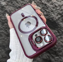 Case Capa Capinha Magsafe Pro Preta Para iPhone -iPhone 16 PRO MAX ao 11