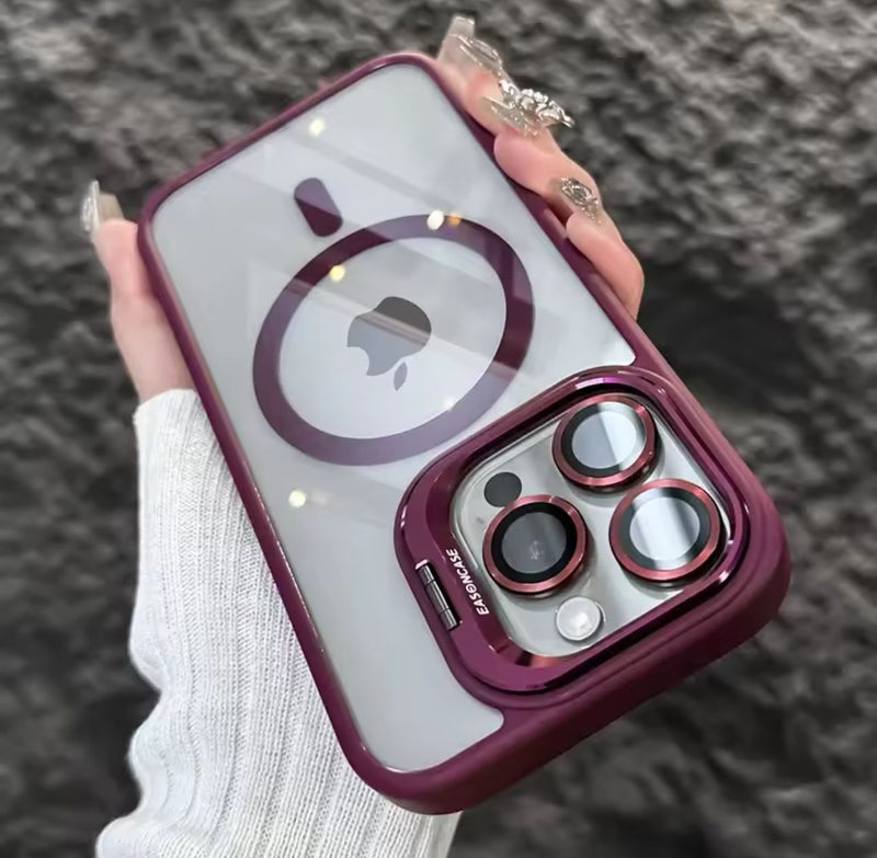 Case Capa Capinha Magsafe Pro Preta Para iPhone -iPhone 16 PRO MAX ao 11